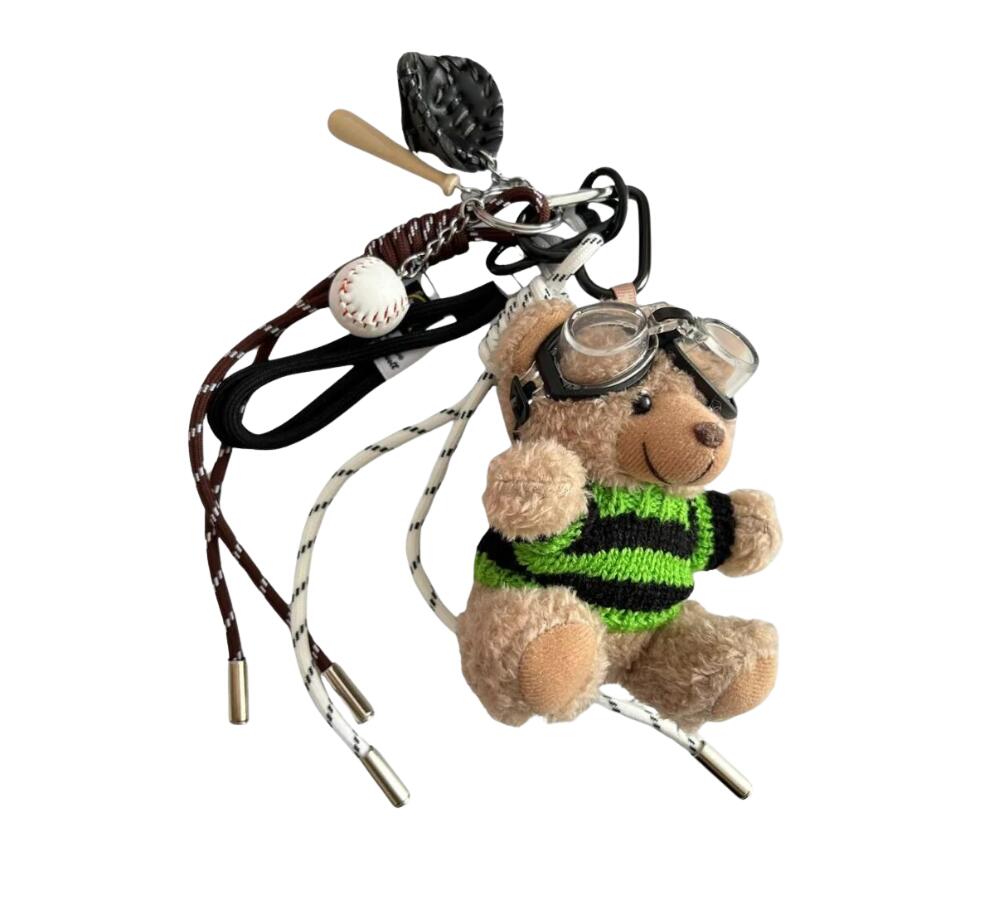 Teddy taskevedhæng - grøn